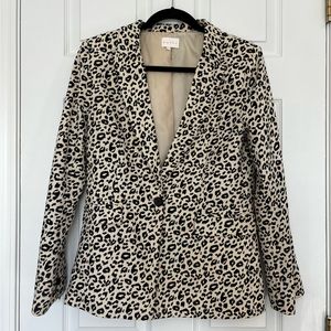 NWOT Leopard Print Blazer Size Small